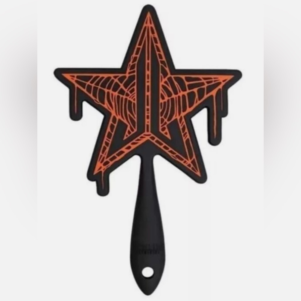 Jeffree Star *NWT Limited Edition Hand Held Orange and Black Mirror.